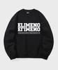 ELIMENO El Seoul Club Oversized Sweatshirt Black (White)