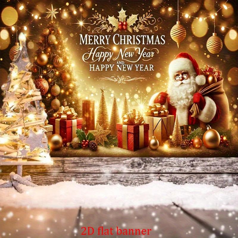 1Pcs Christmas Theme Pattern Decoration Background Bedroom Backdrop Decorations For Photo Studio Photo Booth Christmas Party