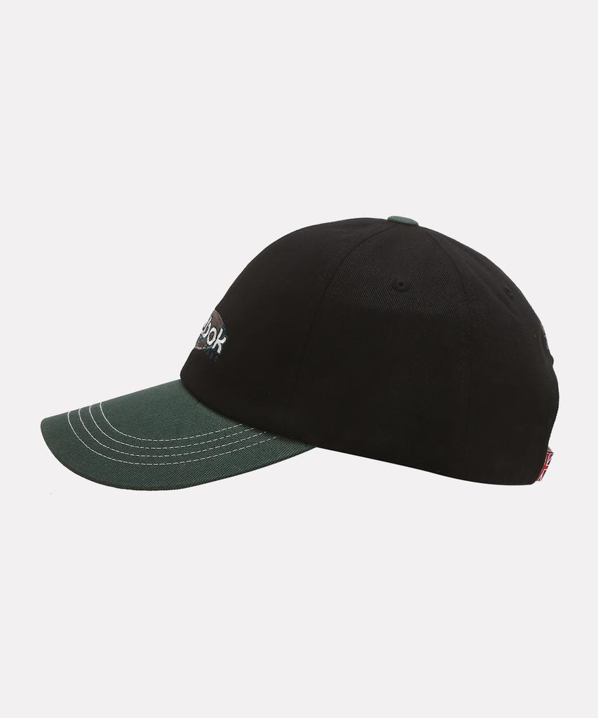 REEBOK Two-Tone Logo Ball Cap - Black:Green