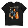 Funny Types of Cats T-Shirt Cute Clothes Man T Shirt Graphic T Shirts Quick Drying Mens Designer Clothes