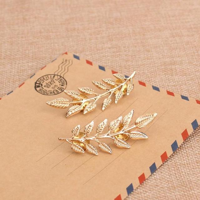 Korean Jewelry Wind Retro Tree Men And Women Universal Brooch Leaf Shirt Suit Collar Wholesale Pins And Brooches Lapel Pin