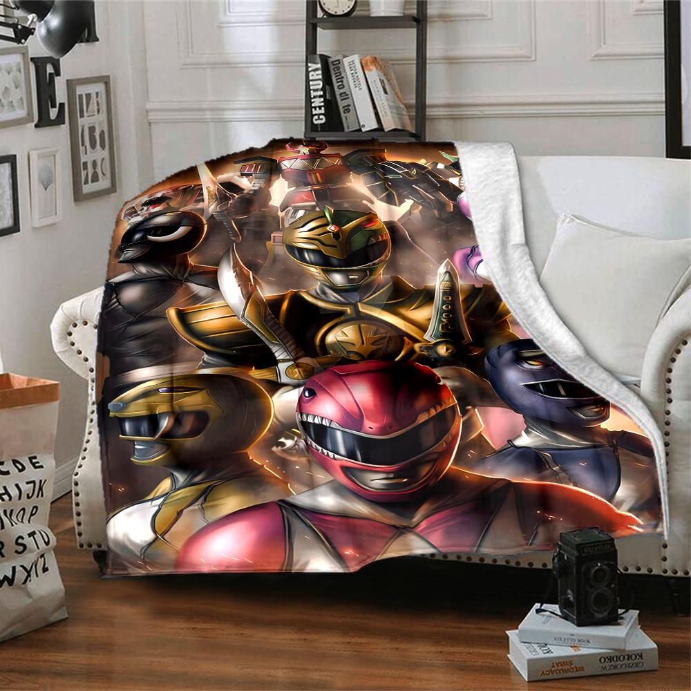 1pc Mighty Morphin Power Rangers3 Blanket, Gift, for Men and Women, Soft Blanket, Good for Sofa Bed Couch Travel, Lightweight Flannel Blanket