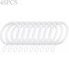 5 Colors Metal Heavy Duty Practical For Curtains Rods Curtain Rings Roman Circle Hanging Hooks