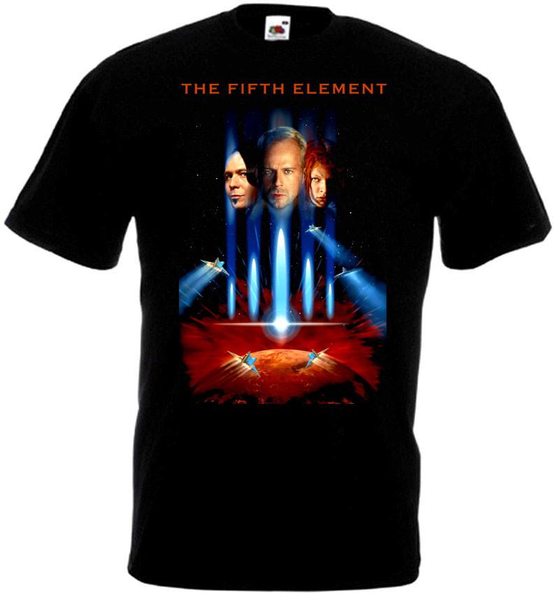 The Fifth Element v4 T-shirt black movie poster all sizes S-5XL
