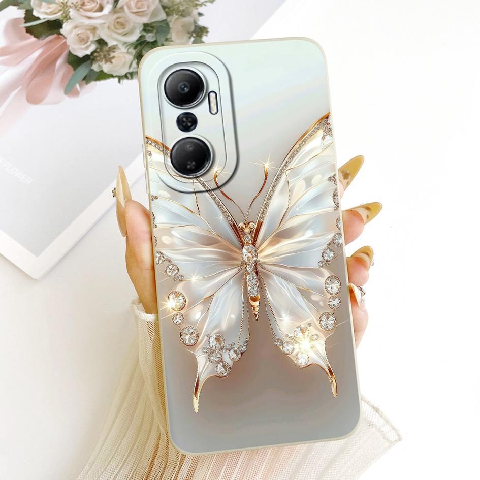 For Infinix Hot 20 Play Case X6825 Popular Flower Cover Soft Liquid Silicone Phone Shell For Infinix Hot 20s 20i Hot20 4G Covers