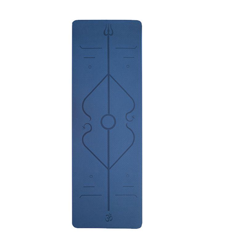Mat 6mm Yoga Position Line Non Slip Carpet Mat Beginner Environmental Fitness