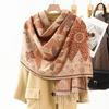 Imitationskaschmir Schal Stola Hochwertig und Vielseitig Neuer Jacquard Schal für Damen Winter Quaste Ethno-Stil Stola