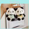Adorable Cartoon Panda Plush Keychain Soft Stuffed Animal Souvenir Gift