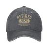 Rentner  Rentner Unisex hat sein ganzes Leben dafür gearbeitet Baseballkappe Sonne Angeln Großhandel Gewaschene Hüte FeUnisex Unisex Snapback Kappe