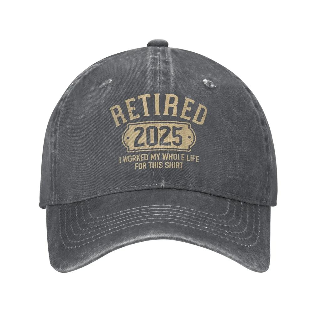 Rentner  Rentner Unisex hat sein ganzes Leben dafür gearbeitet Baseballkappe Sonne Angeln Großhandel Gewaschene Hüte FeUnisex Unisex Snapback Kappe