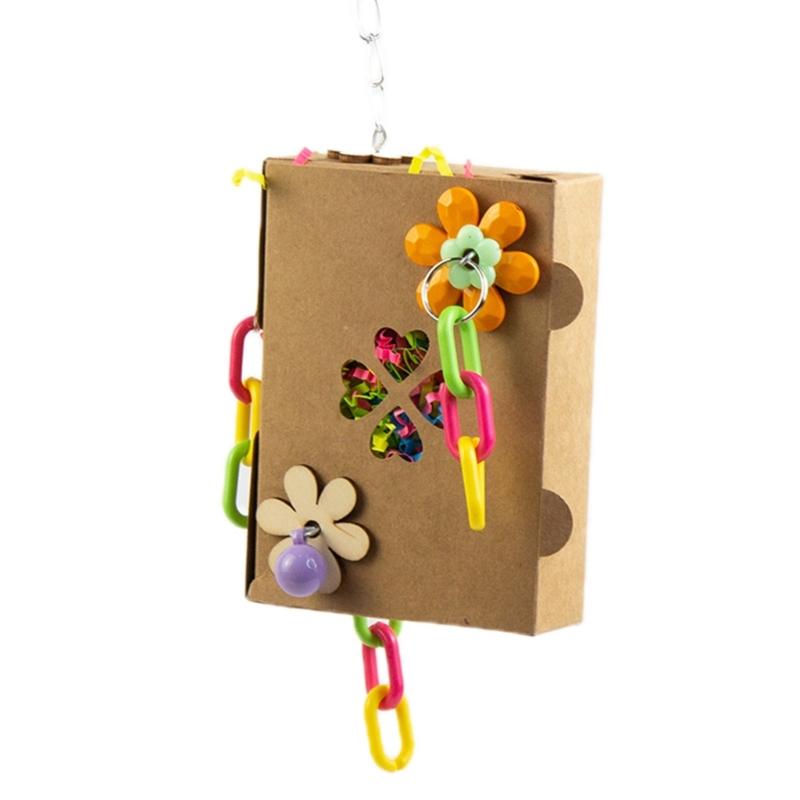 Parrot Chewing Toy Paper/ Rattan Parrots Beak Grinding Toy Bites Resistant Cockatiels Parakeets Hangings Bird Molar Toy