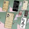Music Score Musical Notes Case For Xiaomi Redmi Note 13 14 Pro 12 11 10 15 Pro Plus Redmi 15 C 13 10C 12C 13C 14C Cover