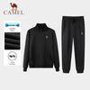 Camel Stehkragen Langarm Laufanzug Set