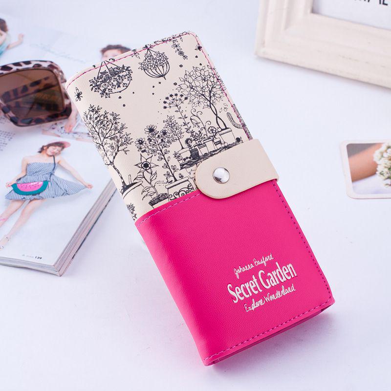 Fashionable And Versatile 2019 Secret Garden Artificial Leather Wallet Women Purse For Modern Women