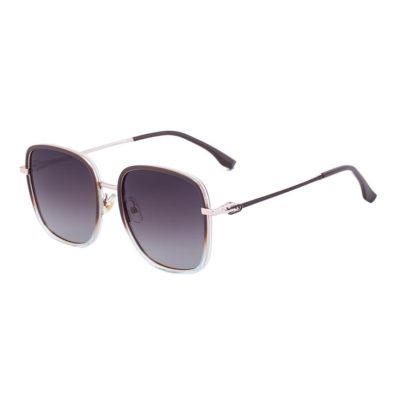Lunettes de soleil carrées polarisées pour femmes Lunettes de soleil haut de gamme pour femmes Lunettes tendance pour femmes