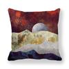 Marble Texture Sun Landscape Series Digital Printing Short Plush Pillow Covers for Car Sofa Office Cushion Cover Home Goods
