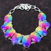 Rainbow Solar Quartz Druzy Necklace Awesome Gemstone Necklace 925 Sterling Silver Necklace Adjustable Chain Necklace Handmade Decent Jewelry