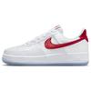 Жіночі кросівки Air Force 1 Low Satin - Білі з Червоним Gym Red DX6541-100