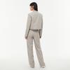 LAP (Set-Bottoms) Hidden Elastic Waist Straight Wide Pants Aq1Wp264