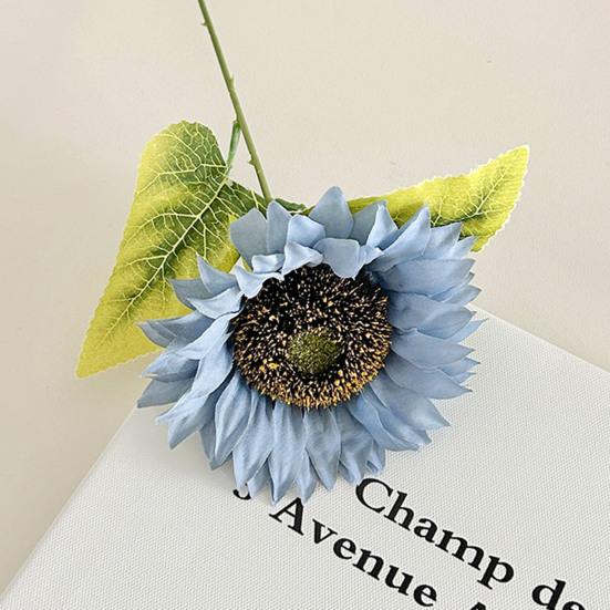 Realistischer künstlicher Sonnenblumenstrauß für die Heimdekoration, UV-beständig, farbecht, verstellbarer Stiel, Wohnzimmer, Schlafzimmer, Hochzeitsfoto-Requisite