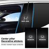 Emblemat Samochodowy Naklejka na Słupek Środkowy Naklejki Dekoracyjne na Drzwi Samochodowe dla Honda Civic XR-V HR-V Brv City Accord Odyssey Spirior CRV CRX CRZ