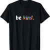 Autism Awareness Be Kind Colorful Puzzle Pieces T-Shirt
