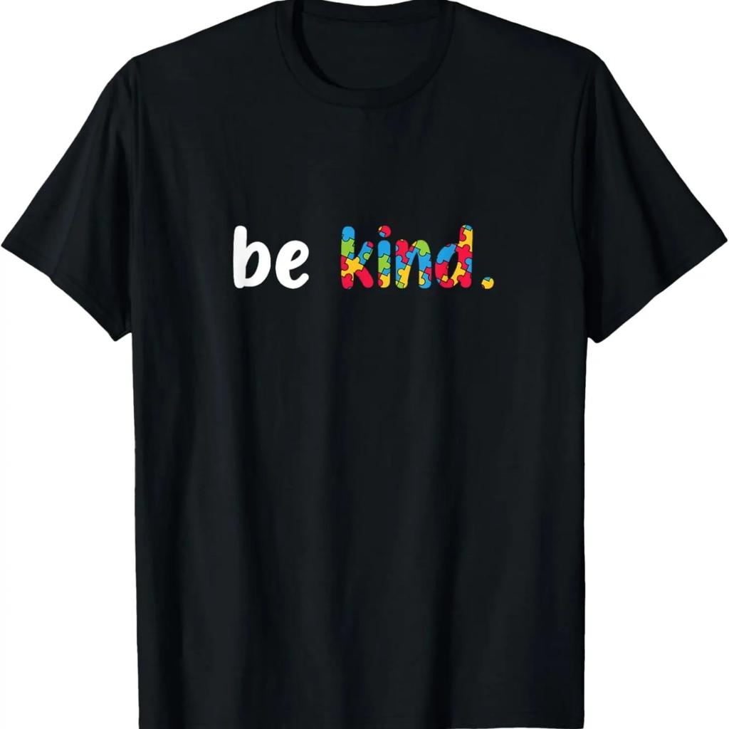 Autismus-Bewusstsein Sei nett Bunte Puzzleteile T-Shirt