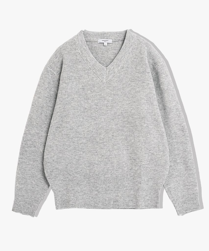 UNDEROFF Daily V-Neck Knit Light Gray