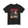 Highway To Hell Vintage Horror Car Graphic TShirt Retro Halloween Unisex Tee