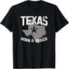 Texas Born & Bred S One Star S State Map T-Shirt