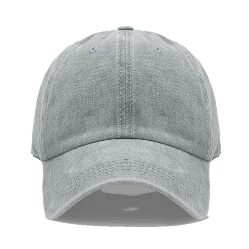 Baseball Cap Women'S Plain Sports Golf Cap For Man Washed Cotton Dad Hat Sun Hats Solid Color Color All-Match Trendy For Daily