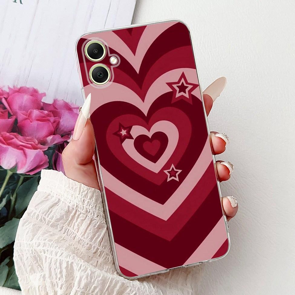 For Samsung A05 Case Clear Cute Cat Fashion Flowers Cool Painted Back Cover For Samsung Galaxy A05 Phone Case SM-A055F SM-A055M