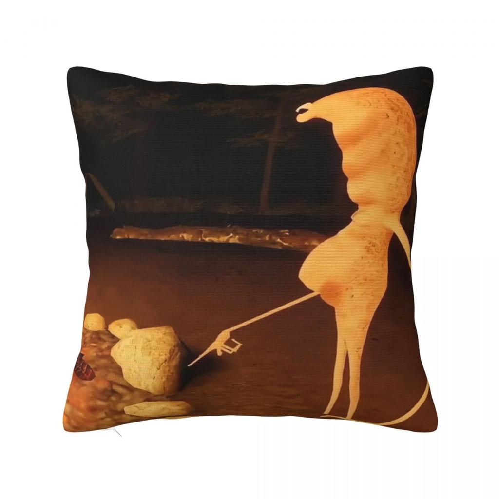 Funny Marcus The Worm Square Pillow Case Merry Christmas Cushion Covers Fashion Decor Pillowcase For Home 45X45Cm