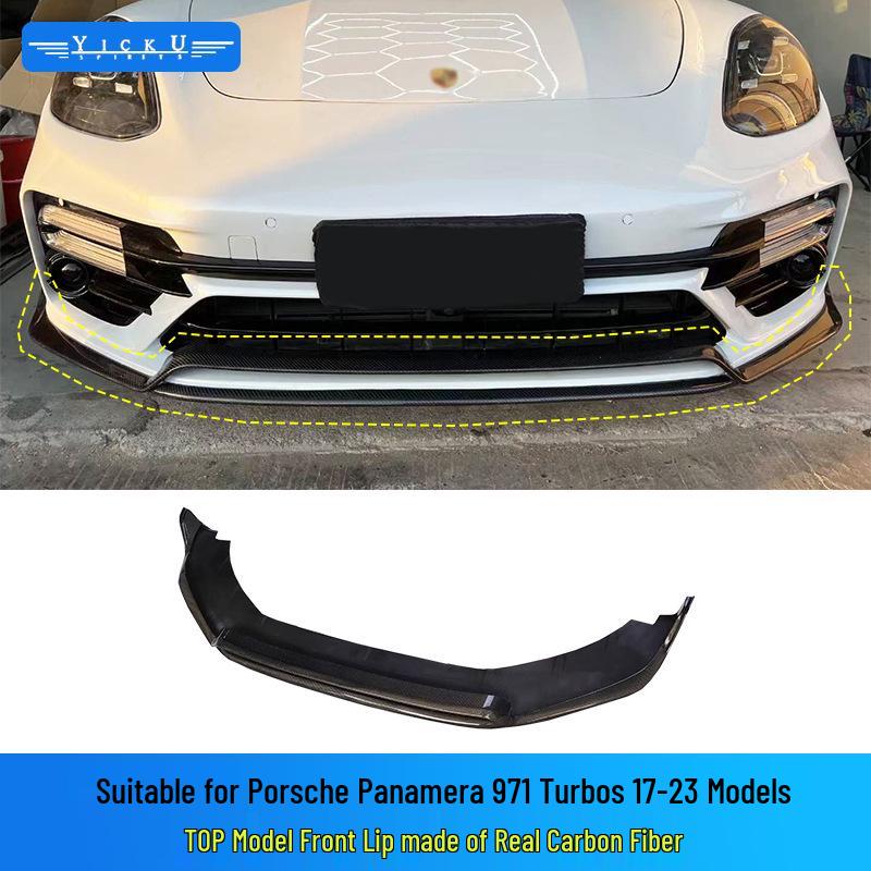 Compatible Porsche Panamera 971 Top Model Front Lip, Rear Spoiler, and Side Skirts Kit