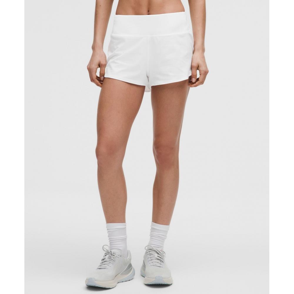 Lullulemon Speed Up High-Rise Shorts 2.5Inch Updated Wht