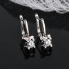 Oorbellen 2022 Trend Nieuwe Moissanite Dangle Huggie Oorbel 100% 925 Sterling Zilveren Hoepels Vrouw Originele Sieraden voor Meisjes