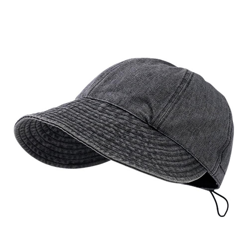 Cappello da sole estivo Cappello da donna a tesa larga pieghevole Cappello da pescatore regolabile da spiaggia all'aperto Cappellino da pescatore a coda di cavallo