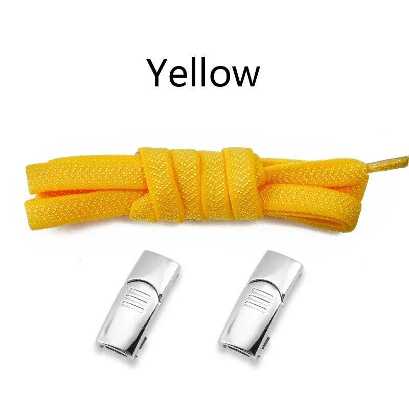 1Pair New Elastic Laces Sneakers Adult Kids 8MM Magnetic Lock Shoelaces Without Ties Flat No Tie Shoelace for Shoes Accessories