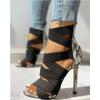 New Style Sandal for Women High Heel Female Shoe Buckle Summer High-heeled Girls Comfort New Fashion Stiletto Strap Toe Open