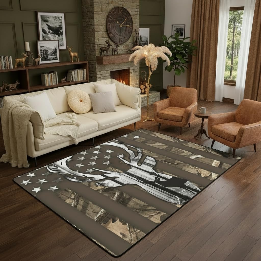 Racing Sports Car Rug, Checkered Flag Yellow Splash Print, Non-Slip Washable Soft Mat for Living Room Sofa Dining Room Indoor