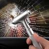 Car Safety Hammer Car Emergency Escape Tool with Seatbelt Cutter Automotive Aluminum Alloy Window Glass Breaker for Vehicle