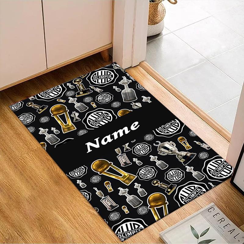 Custom Name Cam Team Spirit Rug Game Carpet, Floor Mat for Bedroom Living Room Entryway Rug, Home Decor Idea Gift for Christmas Birthday