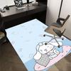 1 Stück CINNAMOROLL Teppich Büroteppich Außenmatte Heimdekoration Bereichsteppich Festivalgeschenk Bürostuhl-Teppich