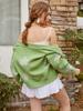 2022 Autumn/Winter Floral Knit V-Neck Cardigan Sweater for Women