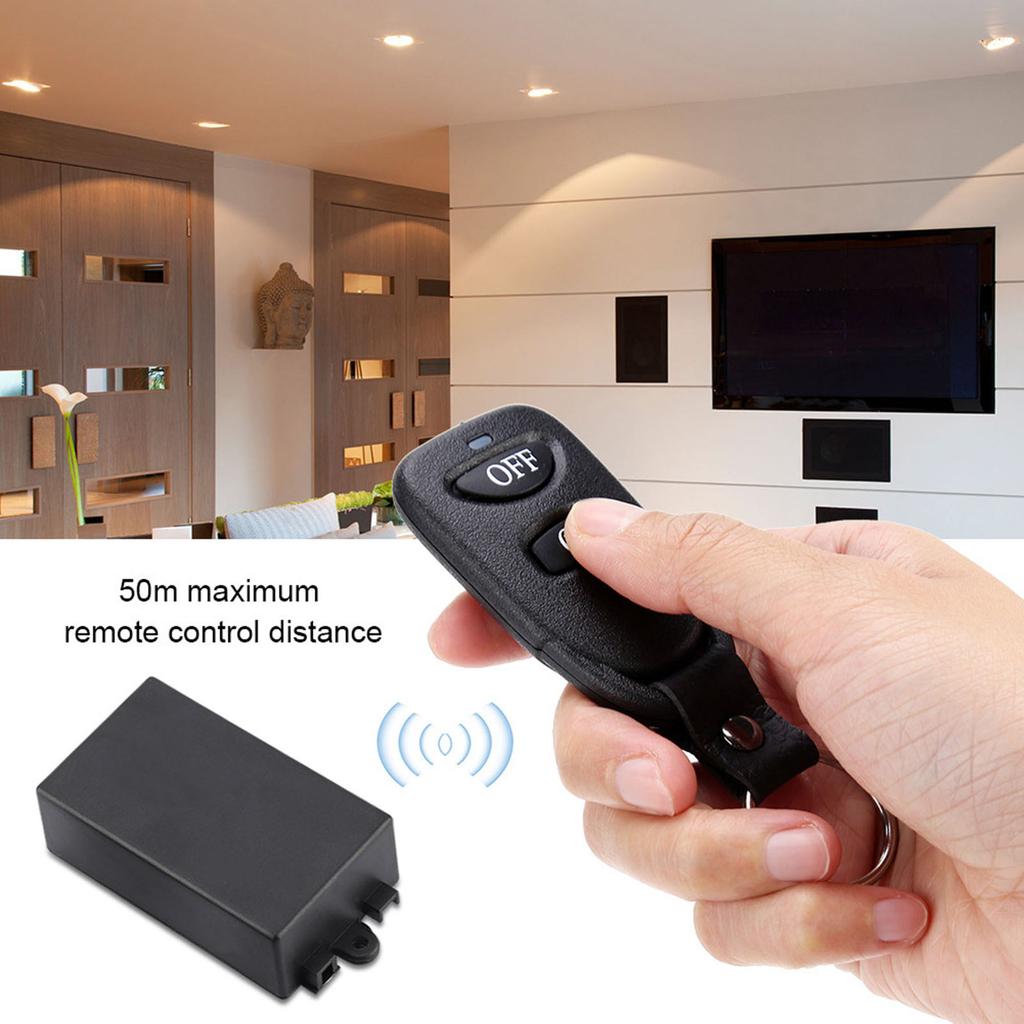 AC 220V 1CH Wireless Remote Control   Relay Receiver Module with 2 Transmitters 433MHZ