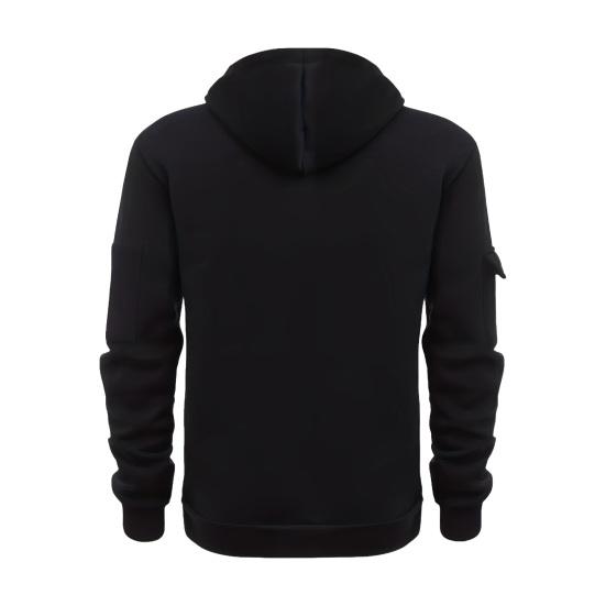 Men Pullover Hoodie Quarter Zip Sweatshirt with Pockets Athletic Casual Hooded Sweatshirt for Sports Daily Errands Street Wear