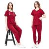 Cross-Border Quick-Dry Nurse Uniform: Summer Short-Sleeved Set with Elastic Handwashing Clothes