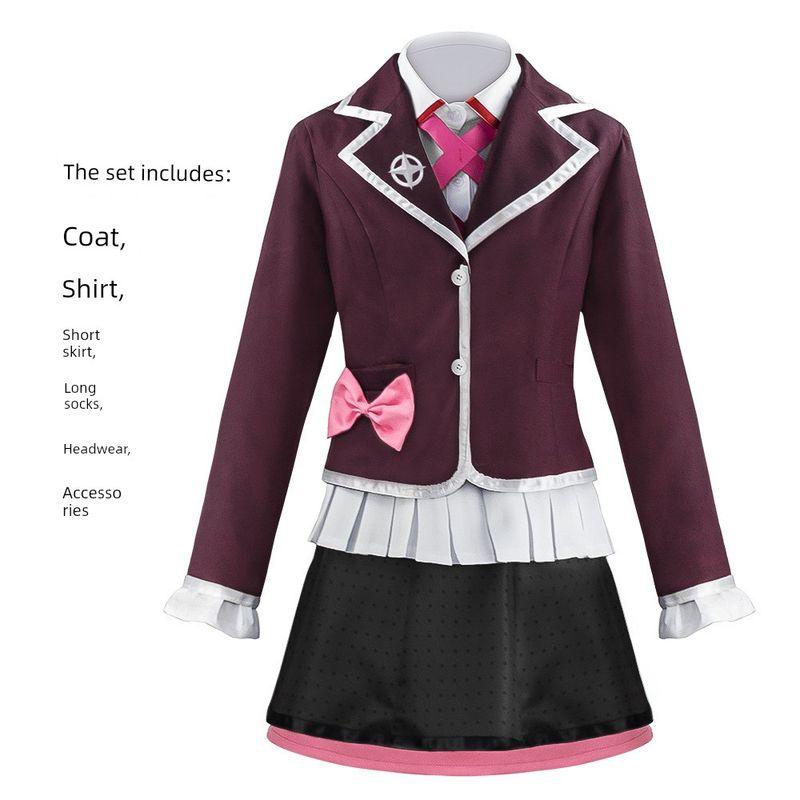 Halloween-Kostüme, Cosplay-Outfits, Danganronpa Damenkostüme, Spiel- und Anime-Performance-Kostüme, Cosplay auf Lager