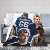 Off Campus Poster Flannel Blankets Winter Soft Bedding Throws for Girls Boys Bedroom Funny Bedspread Sofa Bed Cover