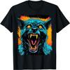 Werewolf Halloween Graphic T-Shirt - Black, Unisex-Adults & Kids, Short Sleeve, Small